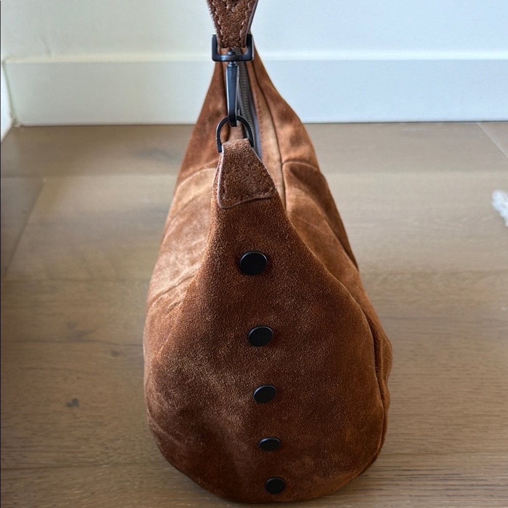 Hammitt, Suede Hobo Shoulder Bag in Brown - Picture 2 of 5
